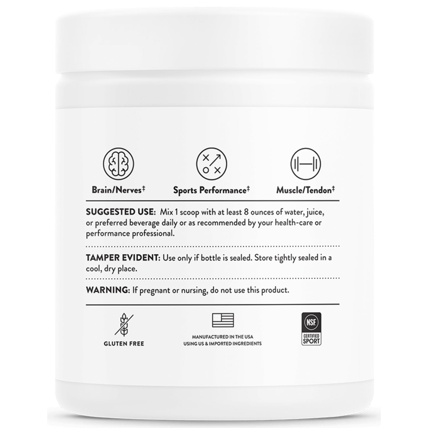 Thorne Research, Creatine + Alpha GPC, 8.1 OZ (231 G) - 693749015628 | Hilife Vitamins