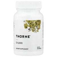 Thorne Research, Vitamin D-5,000, NSF Certified for Sport, 120 Capsules - 693749015642 | Hilife Vitamins
