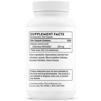 Thorne Research, Valerian Root, 30 Capsules UPC 693749015840 | HiLife Vitamins