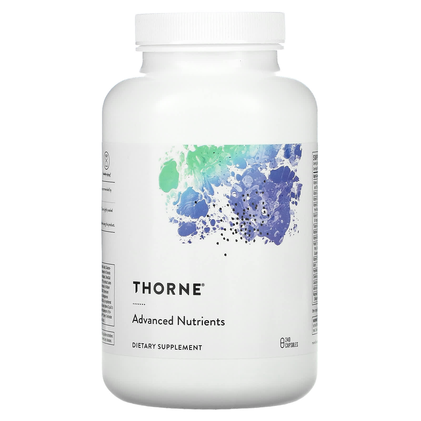 Thorne Research, Advanced Nutrients, 240 Capsules UPC 693749017066 | HiLife Vitamins