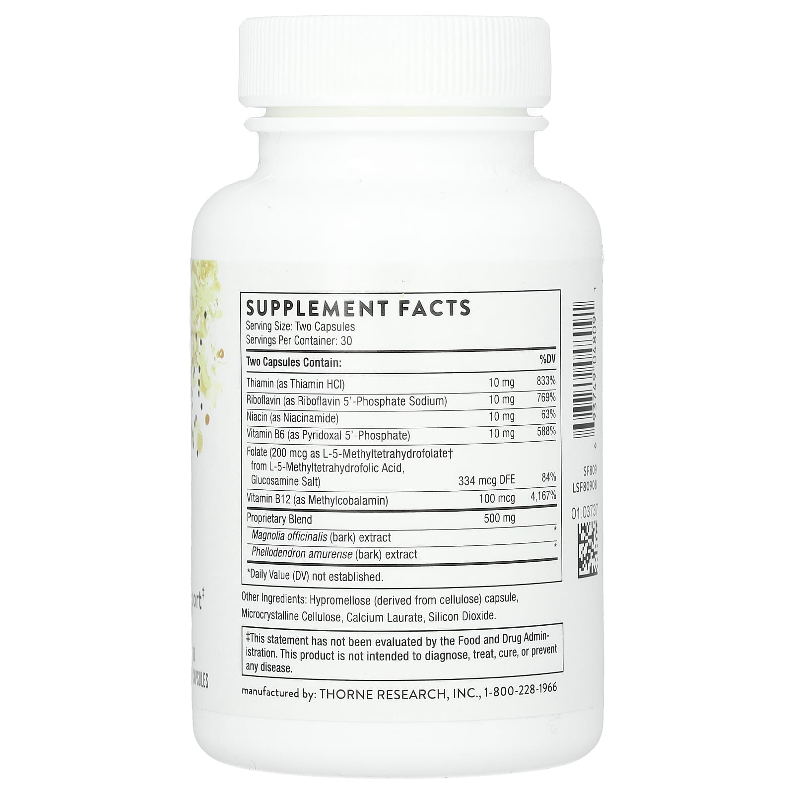 Thorne Research, Craving and Stress Support, 60 Capsules UPC 693749048091 | HiLife Vitamins