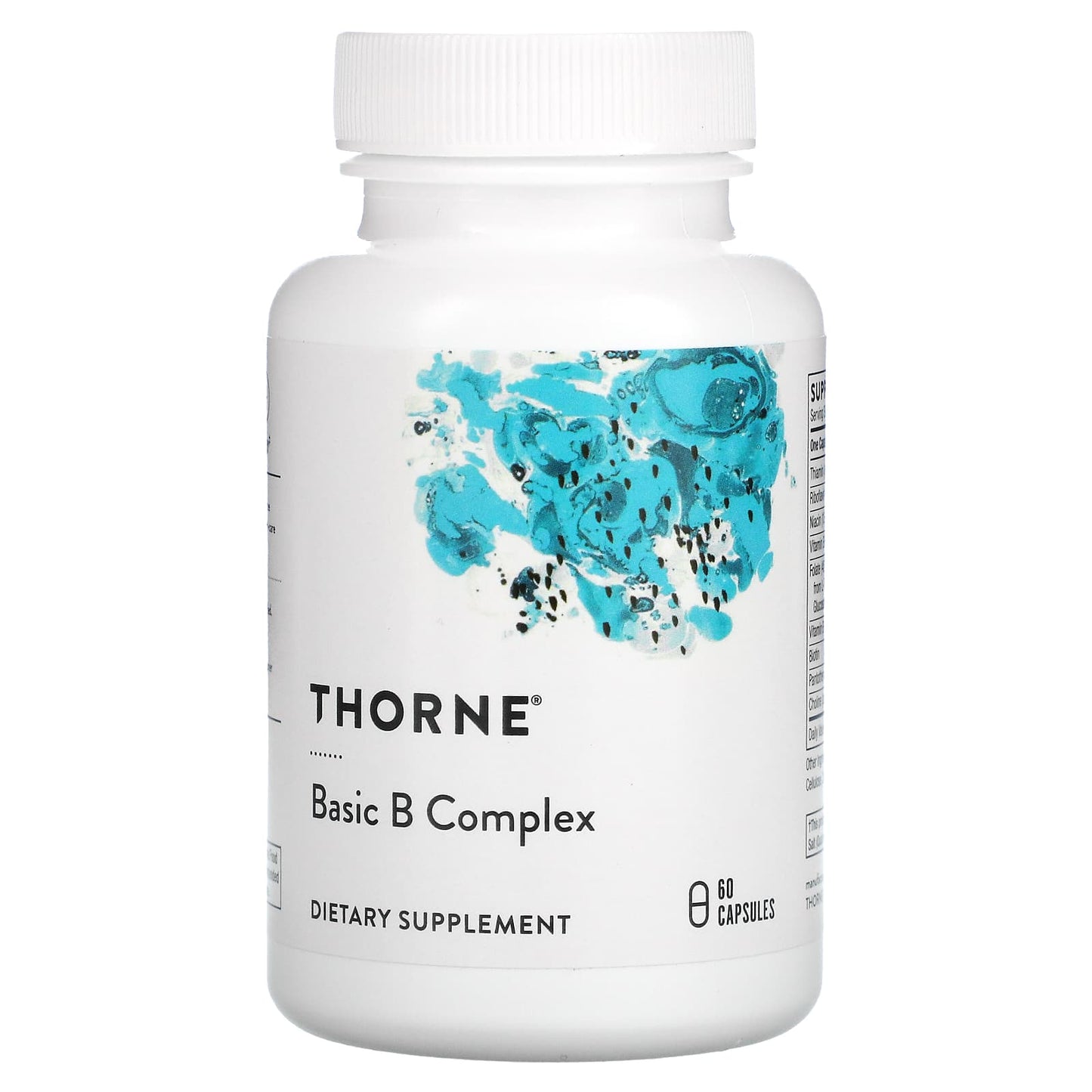 Thorne Research, Basic B Complex, 60 Capsules UPC 693749104032 | HiLife Vitamins