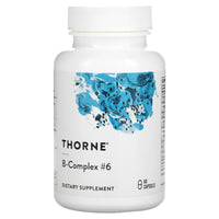 Thorne Research, B-Complex #6, 60 Capsules UPC 693749106036 | HiLife Vitamins