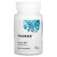 Thorne Research, Vitamin B12, 60 Capsules UPC 693749125020 | HiLife Vitamins