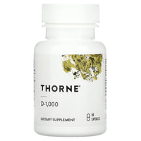 Thorne Research, Vitamin D-1,000, 90 Capsules UPC 693749128014 | HiLife Vitamins