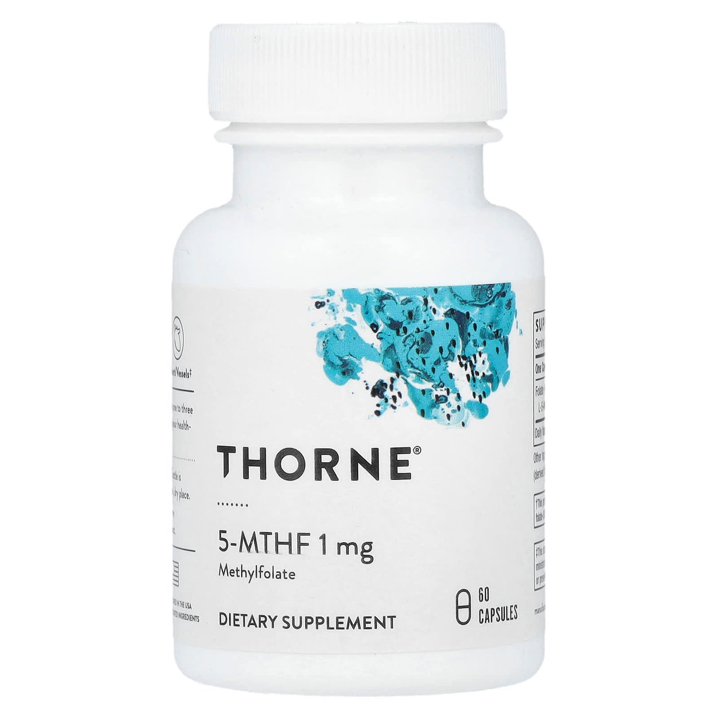 Thorne Research, 5-MTHF, 1 mg, 60 Capsules UPC 693749129011 | HiLife Vitamins