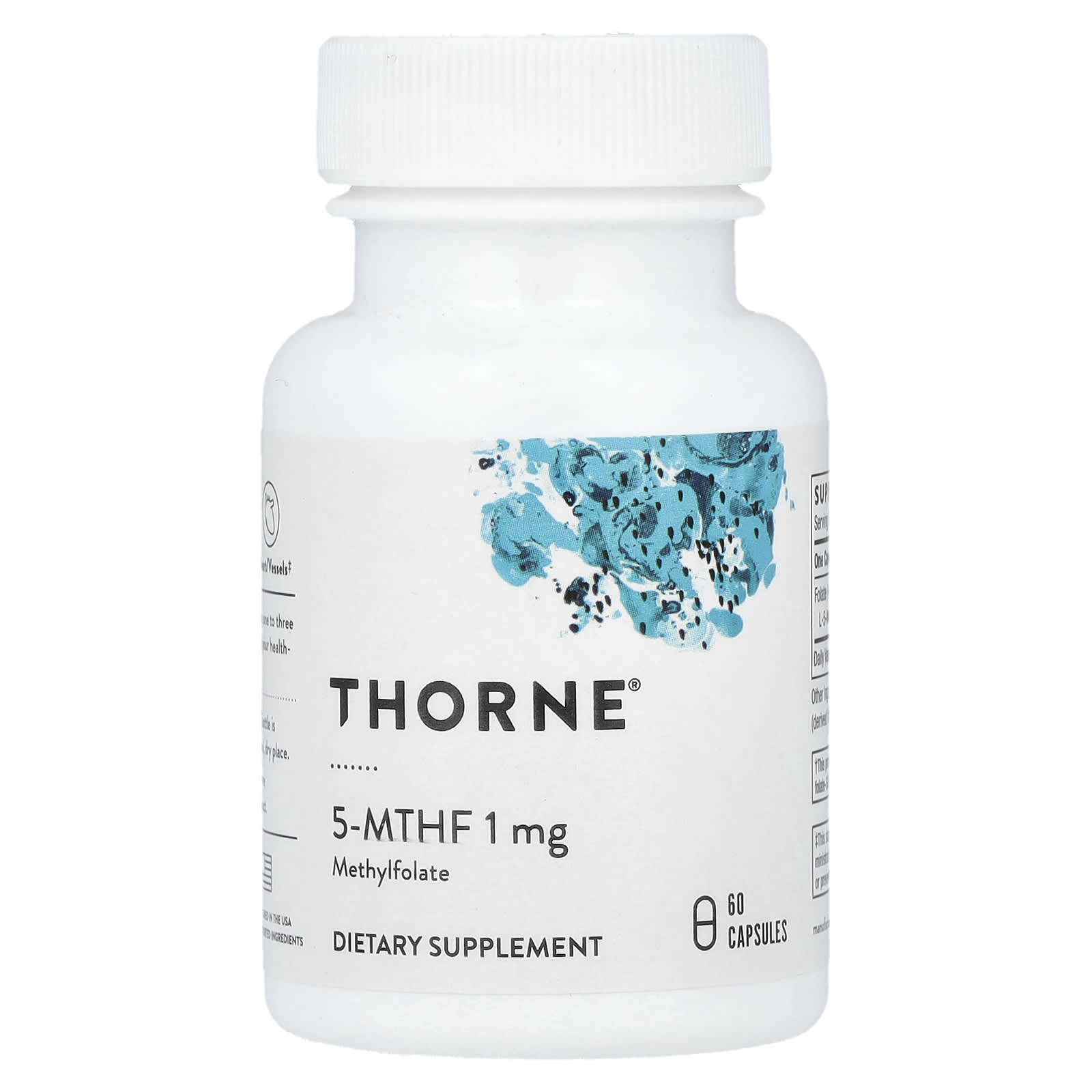 Thorne Research, 5-MTHF, 1 mg, 60 Capsules UPC 693749129011 | HiLife Vitamins