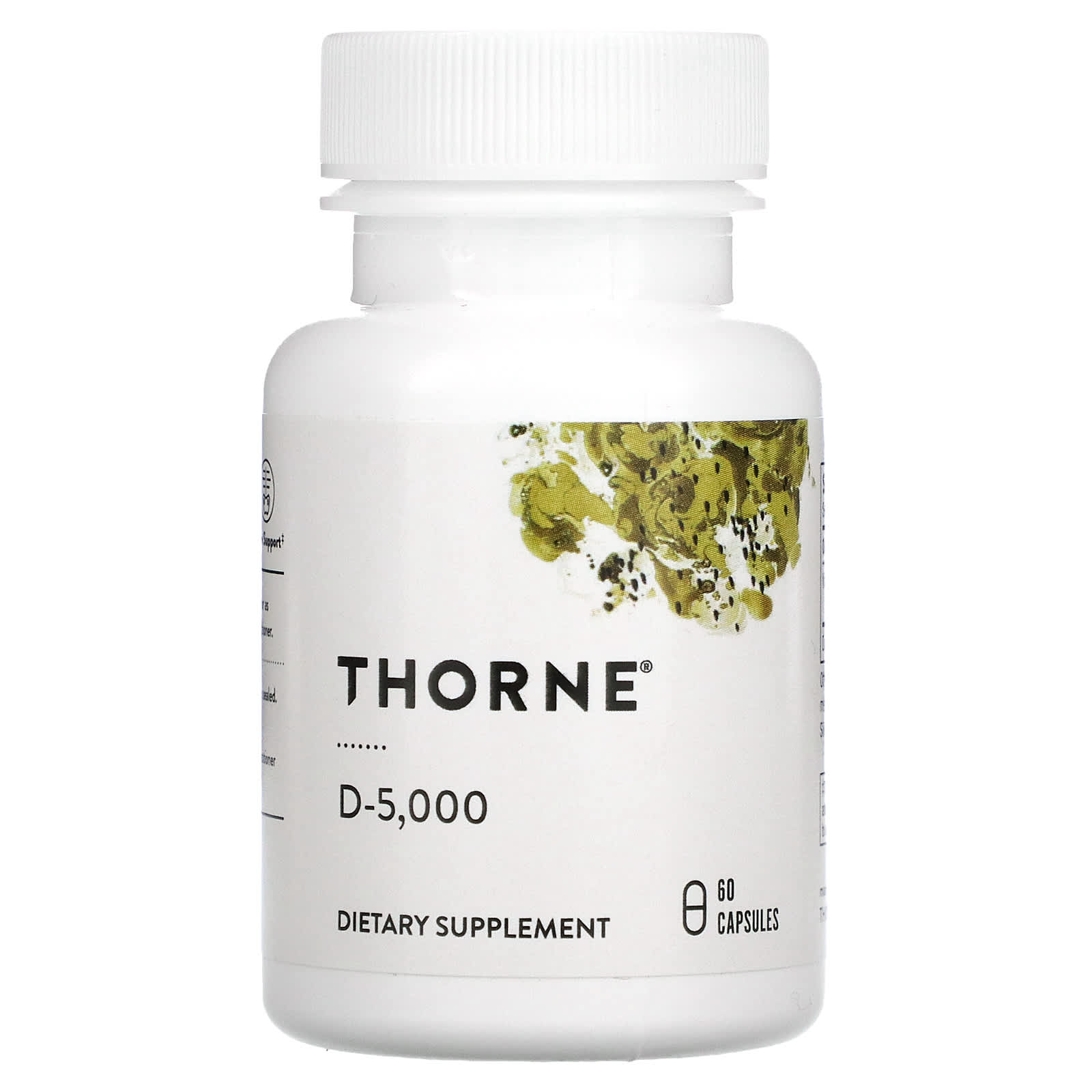 Thorne Research, Vitamin D-5,000, 60 Capsules UPC 693749138013 | HiLife Vitamins
