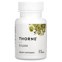 Thorne Research, Vitamin D-5,000, 60 Capsules UPC 693749138013 | HiLife Vitamins
