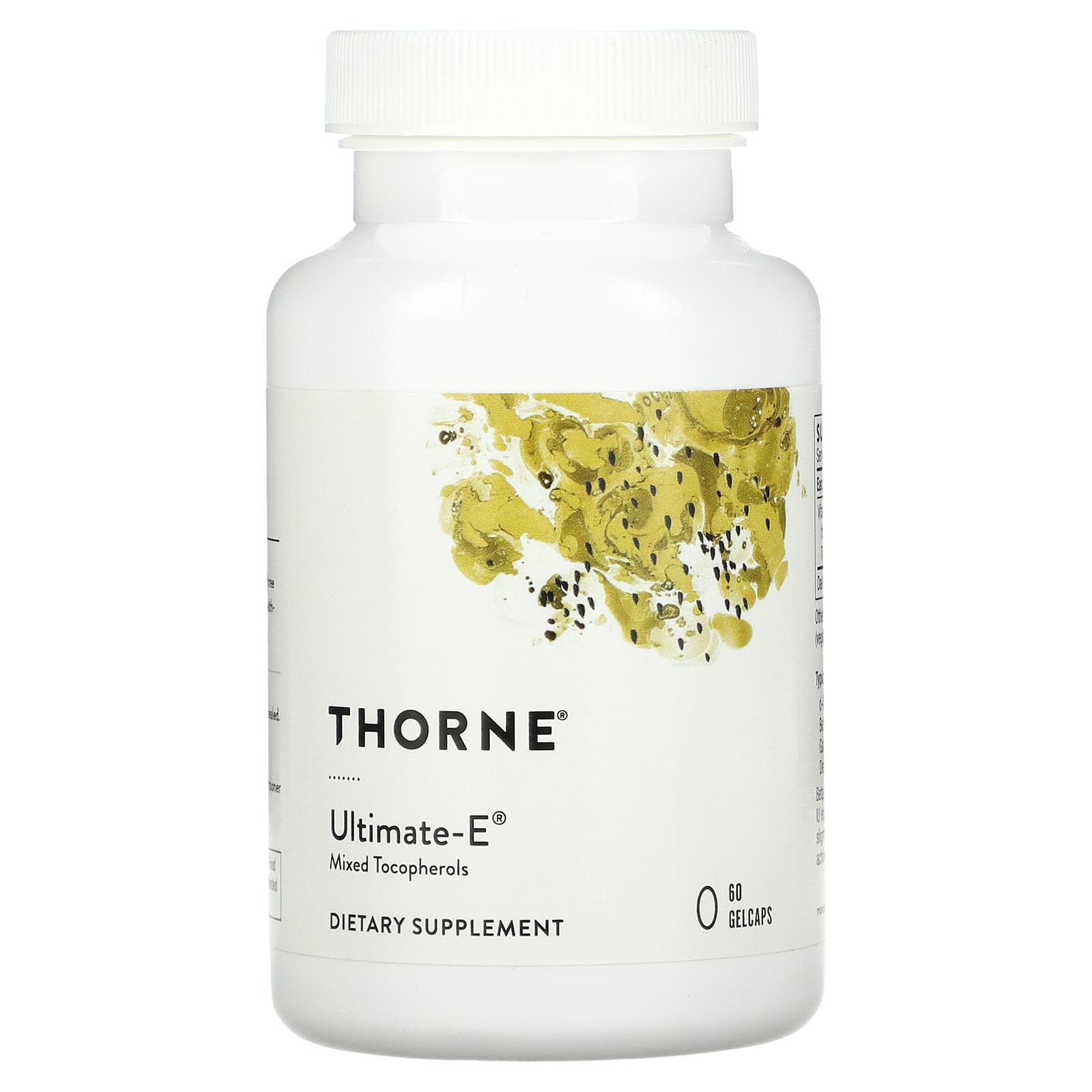 Thorne Research, Ultimate-E, 60 Capsules UPC 693749143017 | HiLife Vitamins