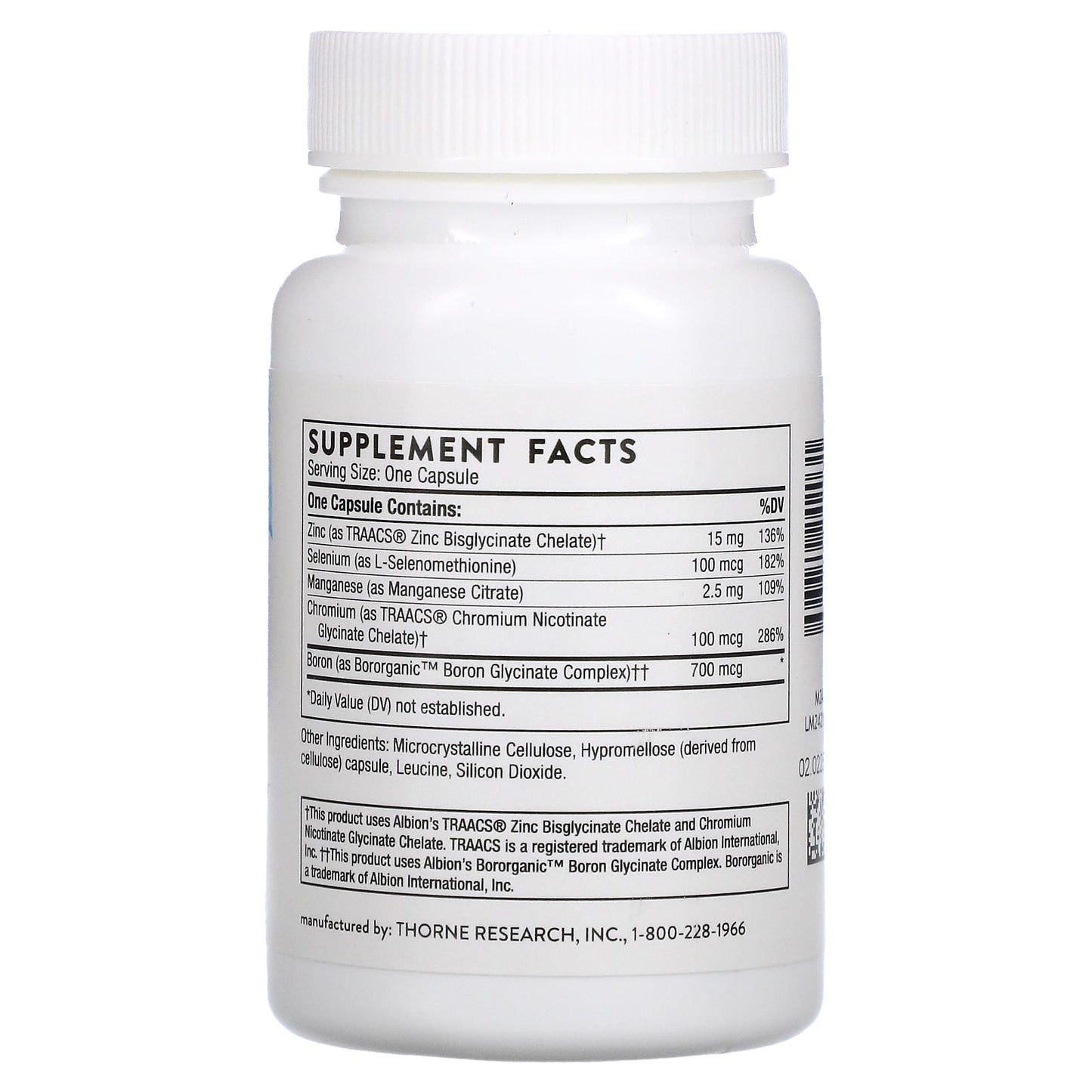 Thorne Research, Trace Minerals, 90 Capsules UPC 693749242031 | HiLife Vitamins