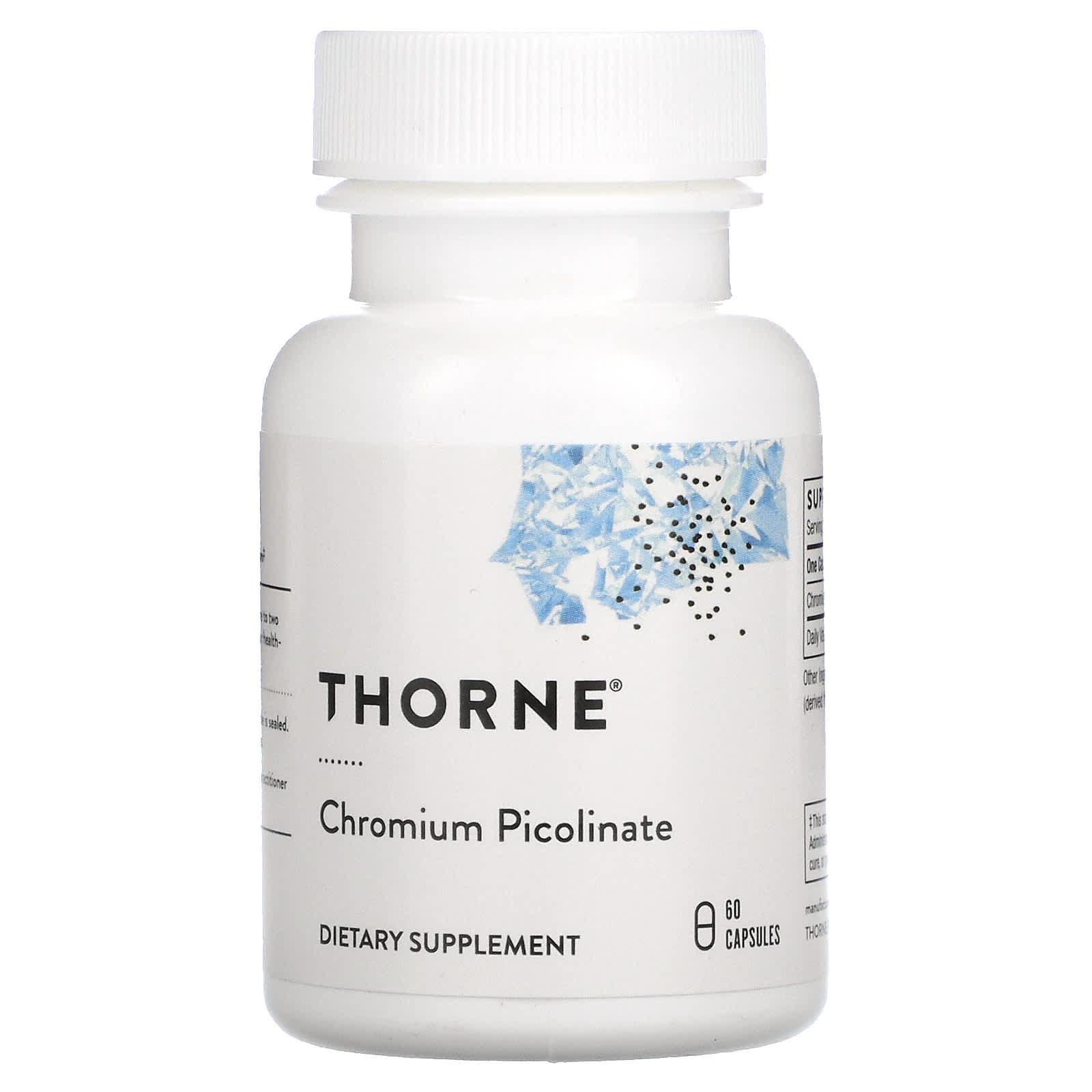 Thorne Research, Chromium Picolinate, 60 Capsules UPC 693749255024 | HiLife Vitamins