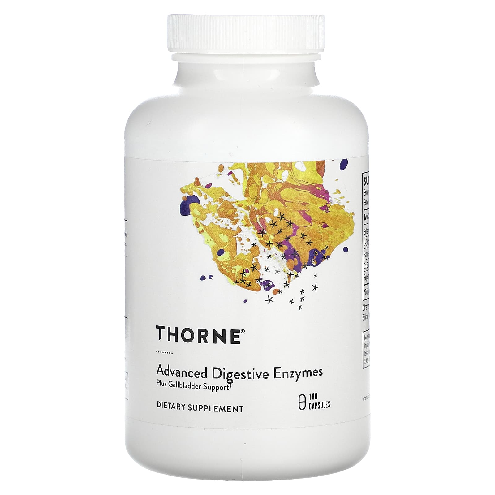 Thorne Research, Advanced Digestive Enzymes, 180 Capsules UPC 693749405023 | HiLife Vitamins