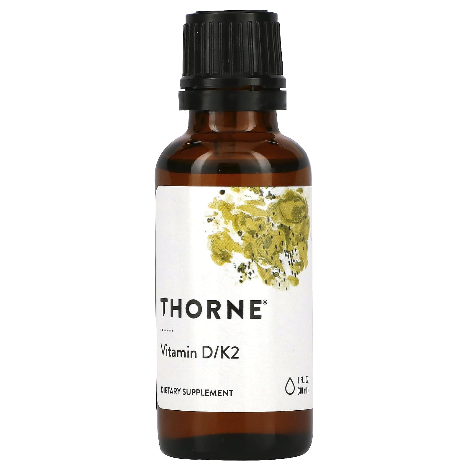 Thorne Research, Vitamin D/K2 Liquid, 1 Fl Oz UPC 693749500018 | HiLife Vitamins