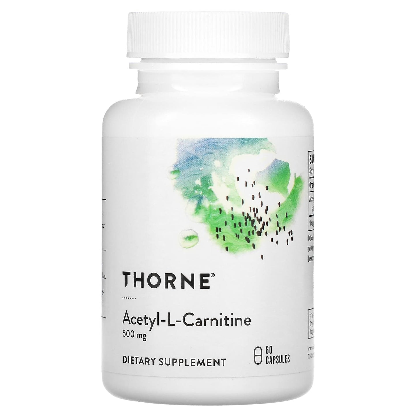 Thorne Research, Acetyl-L-Carnitine, 60 Capsules UPC 693749520023 | HiLife Vitamins