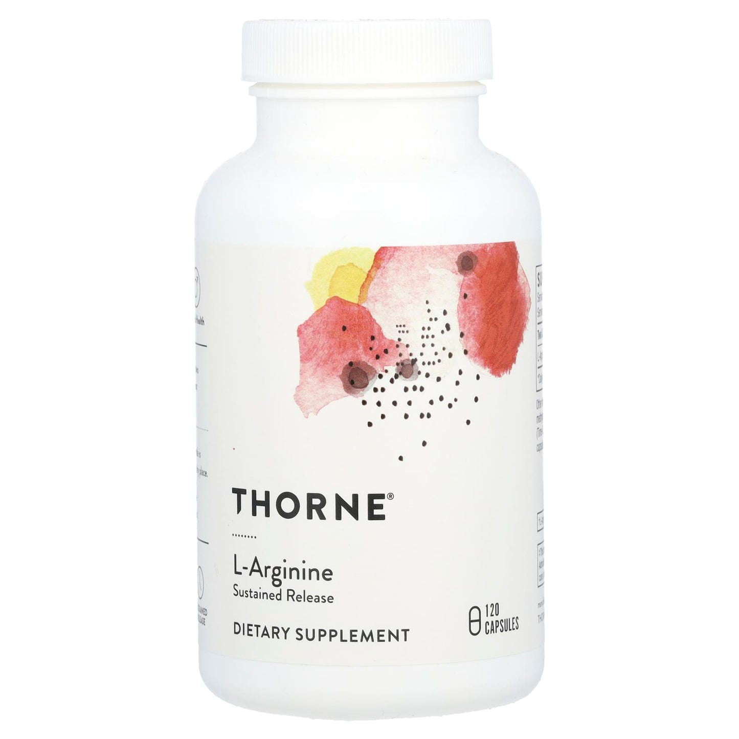 Thorne Research, L-Arginine, Sustained Release, 120 Capsules UPC 693749525028 | HiLife Vitamins