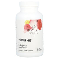 Thorne Research, L-Arginine, Sustained Release, 120 Capsules UPC 693749525028 | HiLife Vitamins