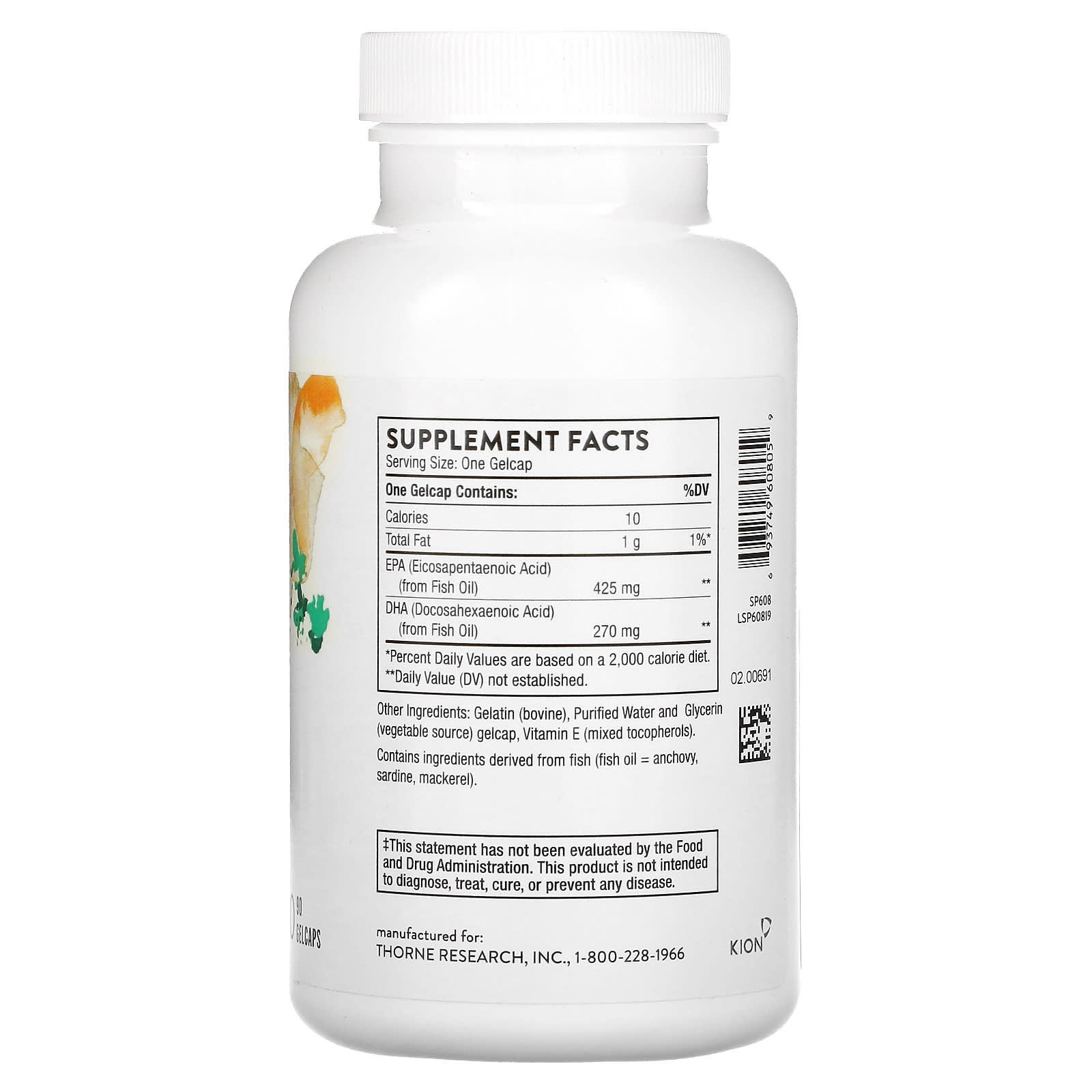 Thorne Research, Super Epa, 90 Capsules UPC 693749608059 | HiLife Vitamins