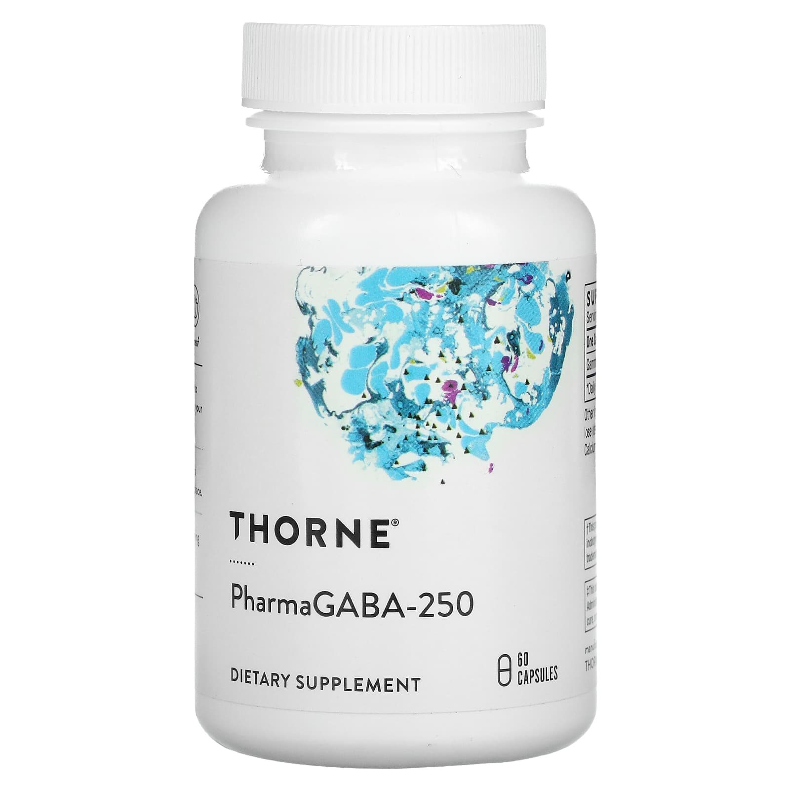 Thorne Research, Pharmagaba-250, 60 Capsules UPC 693749662013 | HiLife Vitamins