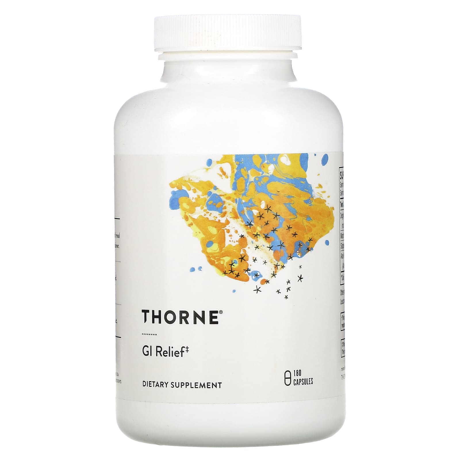 Thorne Research, GI Relief (formerly GI-Encap), 180 Capsules UPC 693749714019 | HiLife Vitamins