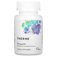 Thorne Research, Advanced Iron Complex (formerly Ferrasorb), 60 Capsules UPC 693749750031 | HiLife Vitamins