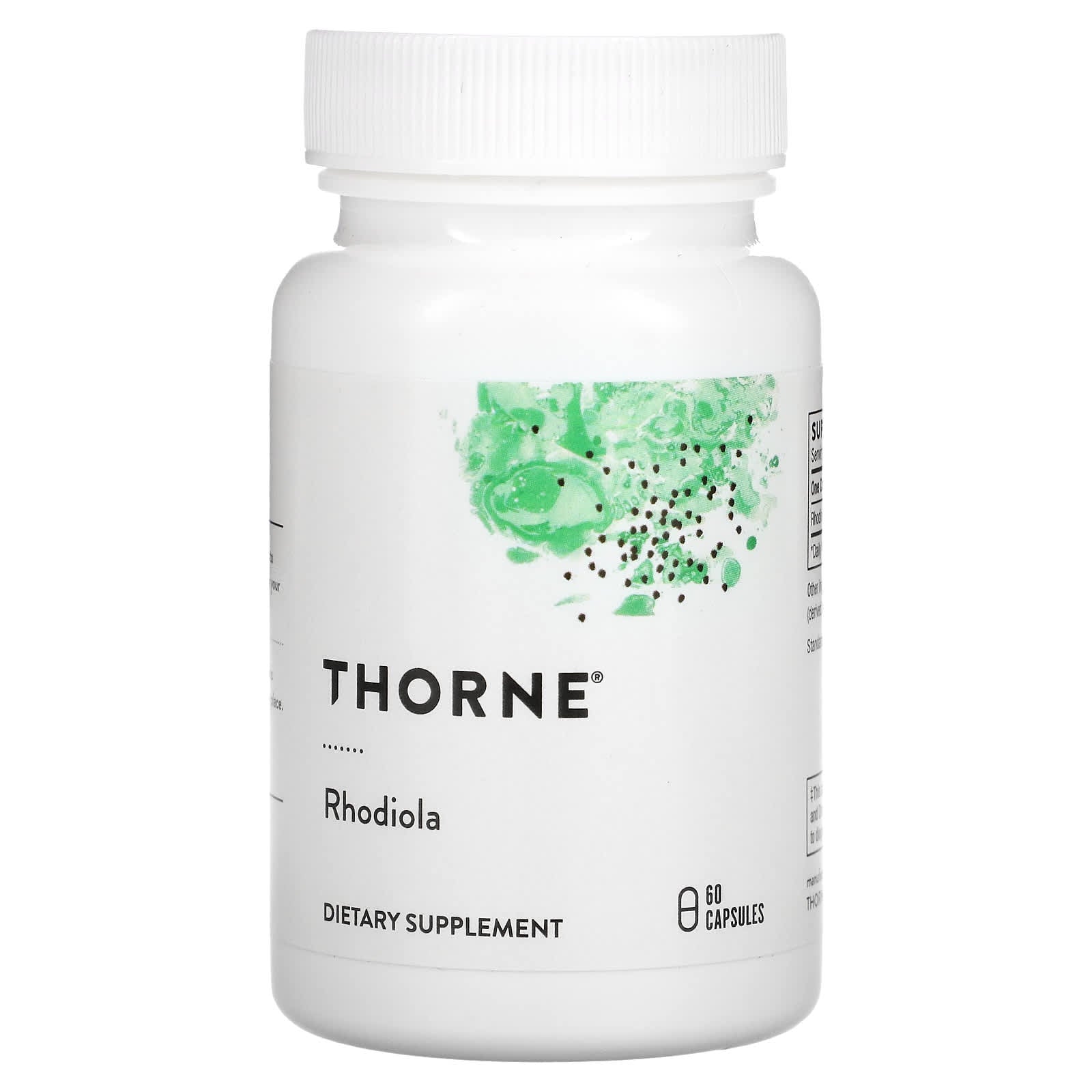 Thorne Research, Rhodiola, 60 Capsules UPC 693749755029 | HiLife Vitamins