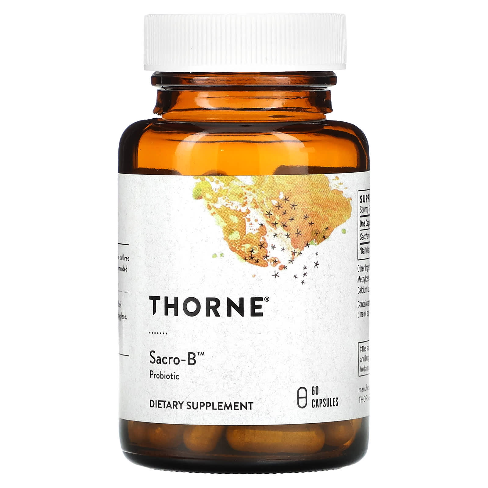 Thorne Research, Sacro-B, 60 Capsules UPC 693749757030 | HiLife Vitamins