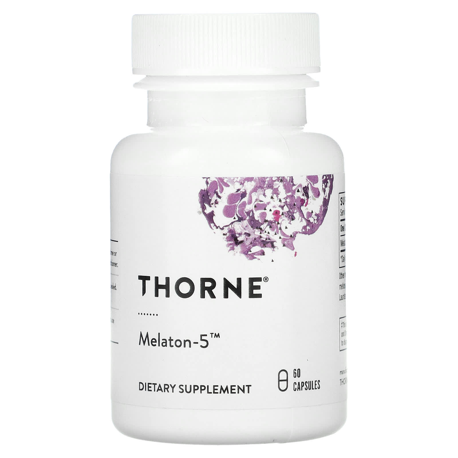 Thorne Research, Melaton-5, 60 Capsules UPC 693749780021 | HiLife Vitamins