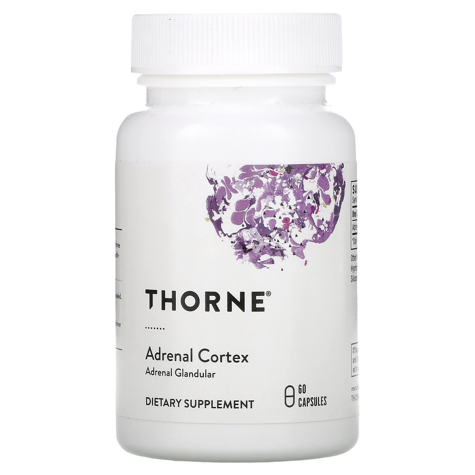 Thorne Research, Adrenal Cortex, 60 Capsules UPC 693749803034 | HiLife Vitamins