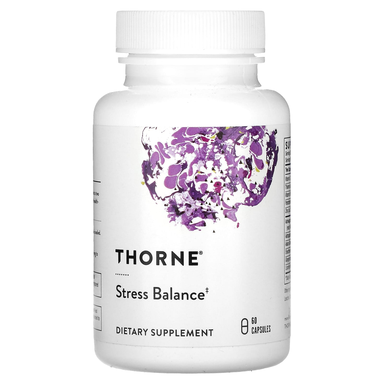 Thorne Research, Stress Balance, 60 Capsules UPC 693749804024 | HiLife Vitamins