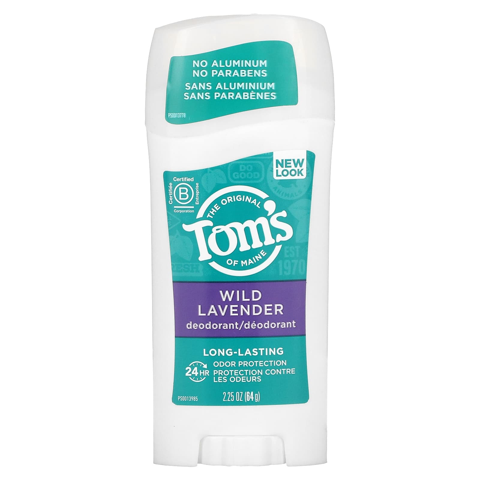Tom’s Of Maine, Deodorant Stick Long Lasting Lavender, 2.25 Oz UPC 077326612255 | HiLife Vitamins
