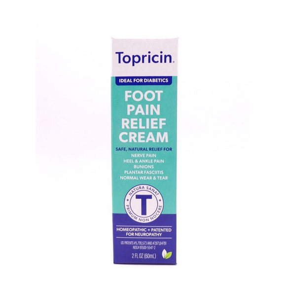 Topricin, Foot Therapy Cream, 2 Oz - 609863600206 | Hilife Vitamins