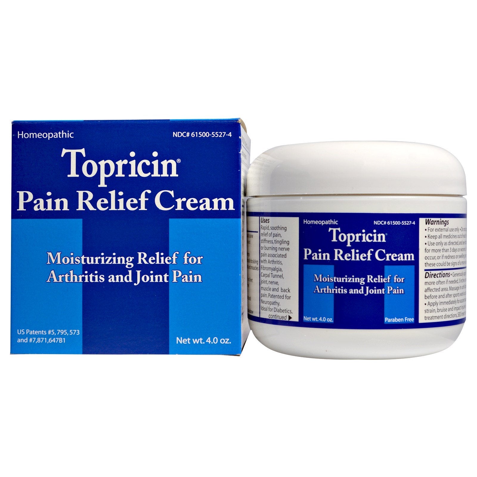 Topricin, Pain Relief Cream, 4 Oz UPC 609863047049 | Hilife Vitamins