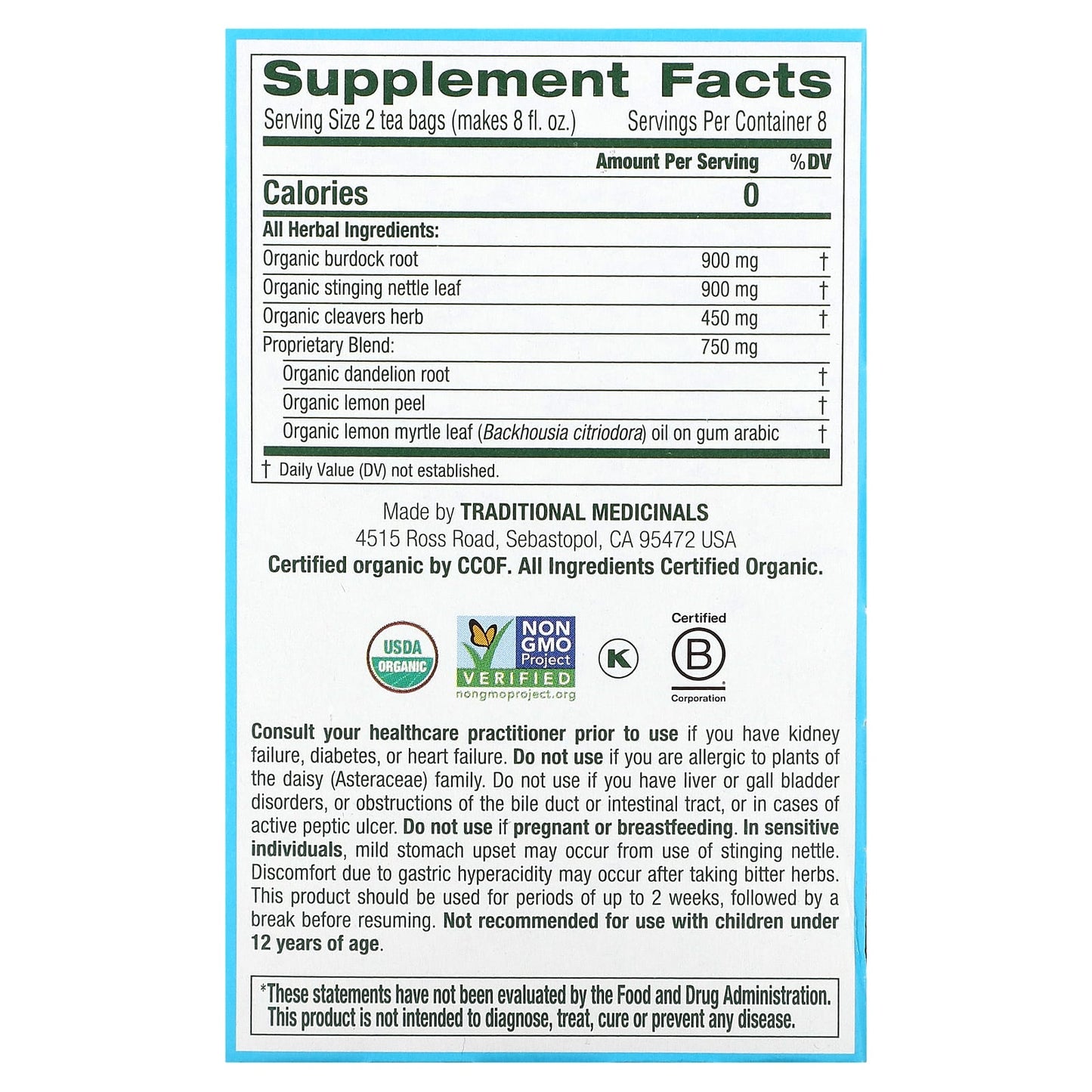 Traditional Medicinals Teas, Lemon Everyday Detox, 16 UPC 032917001979 | Hilife Vitamins