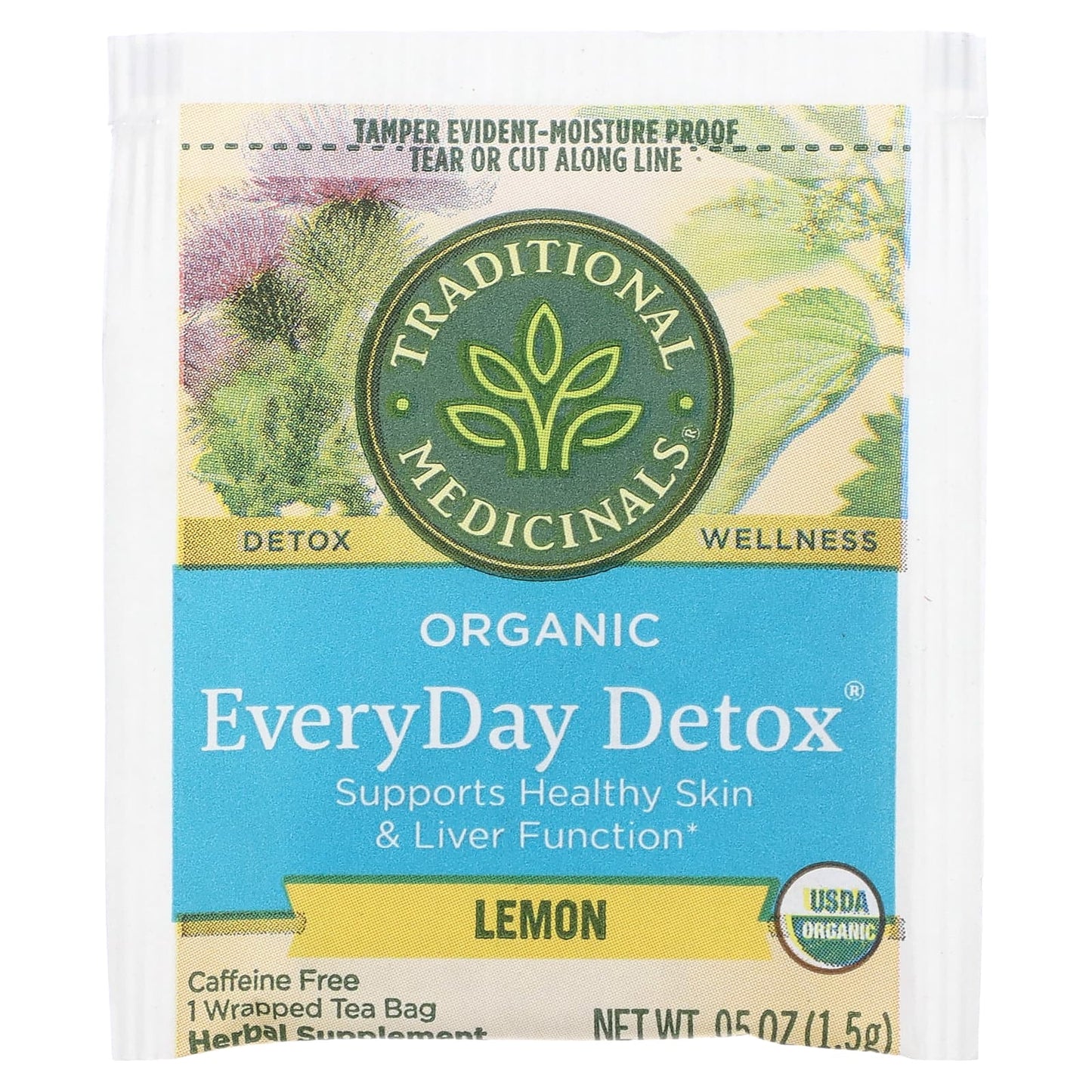 Traditional Medicinals Teas, Lemon Everyday Detox, 16 UPC 032917001979 | Hilife Vitamins