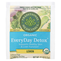 Traditional Medicinals Teas, Lemon Everyday Detox, 16 UPC 032917001979 | Hilife Vitamins