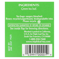 TRIPLE LEAF TEA, Green Premium Tea, 20 BAG UPC 023991000019 | Hilife Vitamins