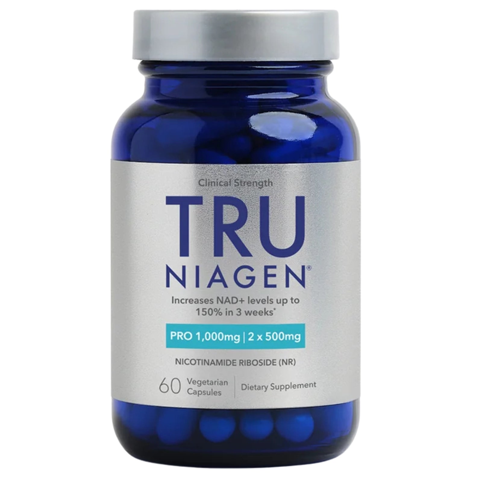 Tru Niagen, Tru Niagen® Pro 1,000mg, 60 Vegetarian Capsules UPC 850015311802 | Hilife Vitamins