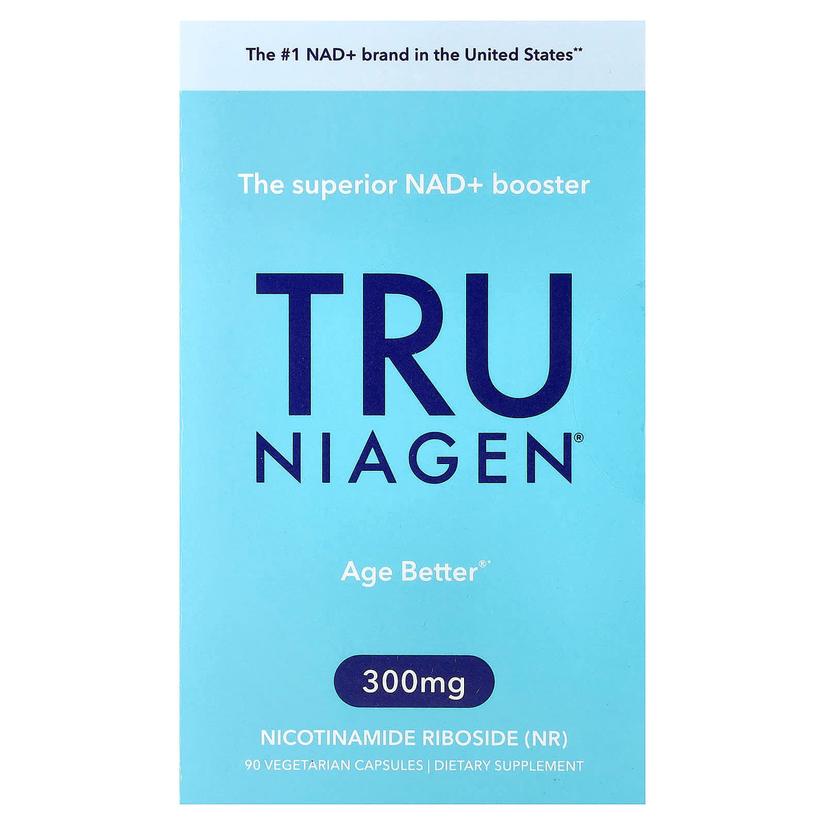 Tru Niagen, Age Better®, Nicotinamide Riboside (NR), 300 mg, 90 Vegetarian Capsules UPC 850015311895 | Hilife Vitamins