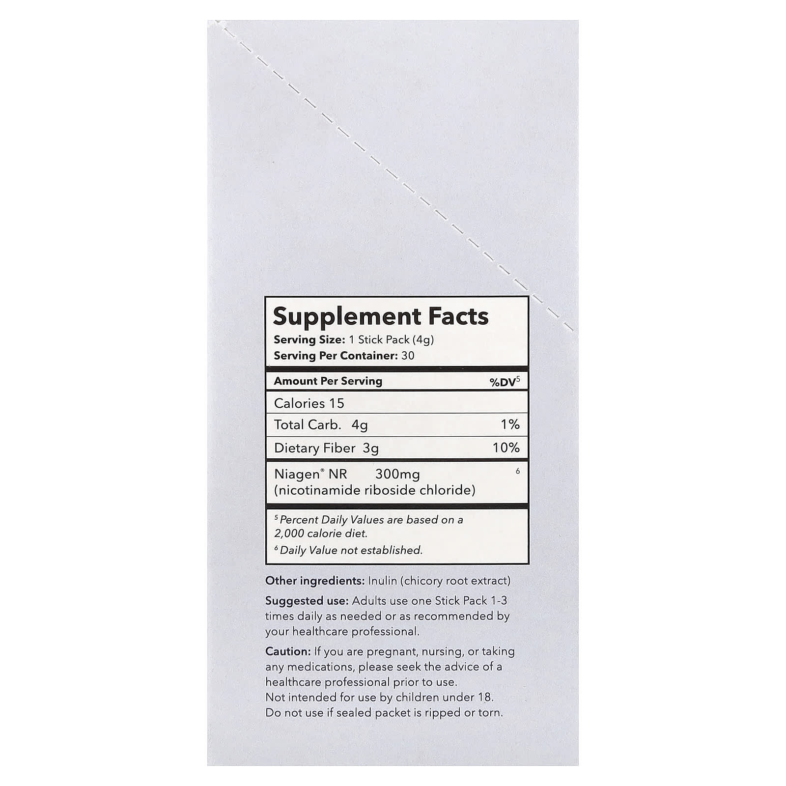 Tru Niagen, NAD+, Nicotinamide Riboside, Unflavored, 30 Stick Packs, 0.14 oz (4 g) Each UPC 856029008226 | Hilife Vitamins