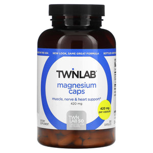 Twinlab, Magnesium 420 mg, 200 Capsules - 027434010238 | Hilife Vitamins
