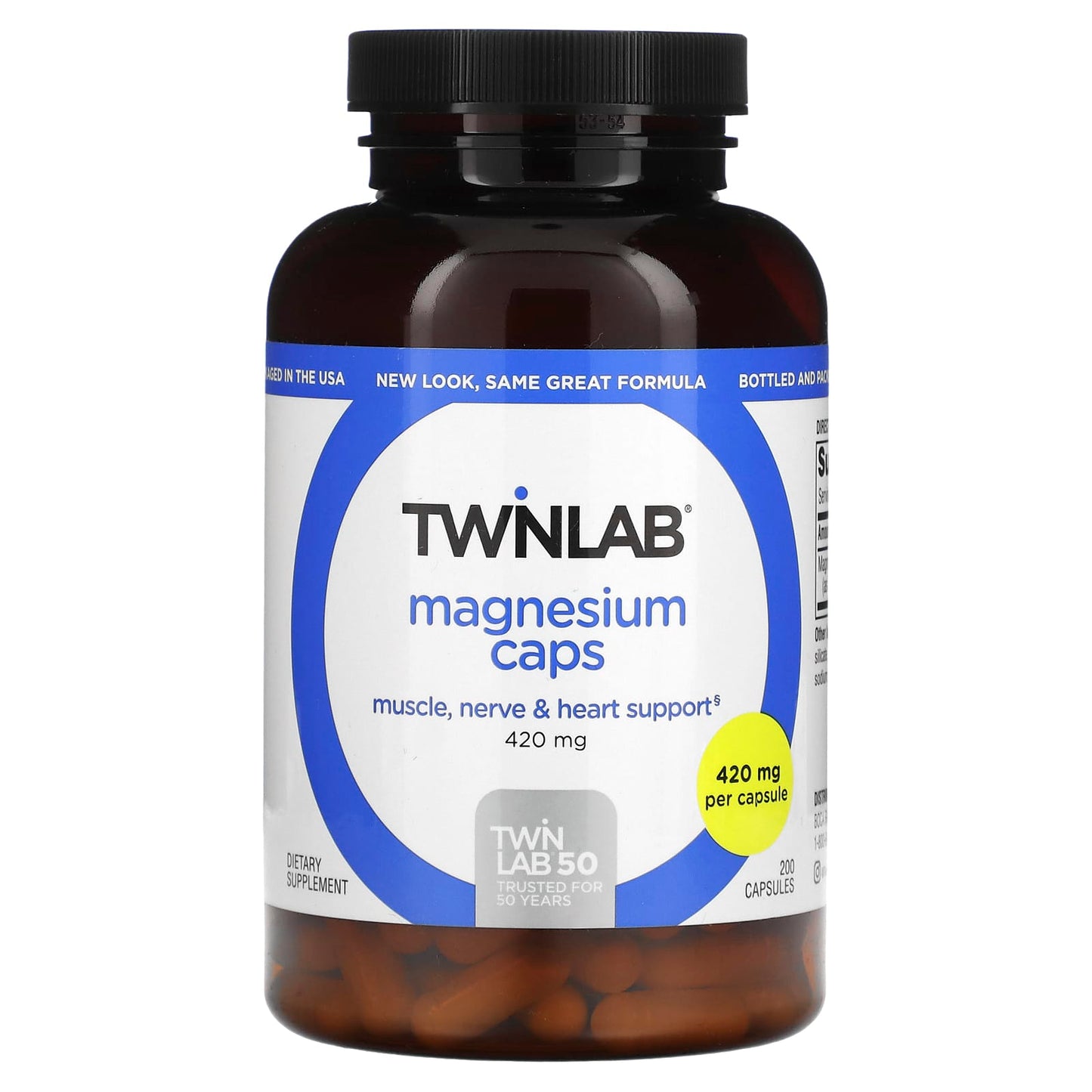 Twinlab, Magnesium 420 mg, 200 Capsules UPC 027434010238 | Hilife Vitamins