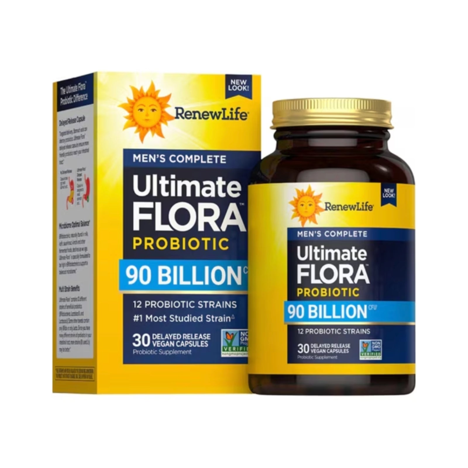 Renew Life, Men’s Care Probiotic, 90 Billion CFU, 30 Vegetarian Capsules UPC 631257121257 | HiLife Vitamins