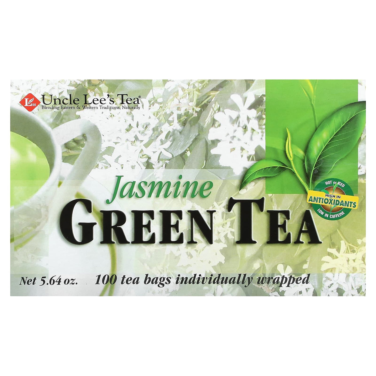 Uncle Lees Teas, Legends of China, Jasmine Green Tea, 100 Tea Bags UPC 049606100011 | Hilife Vitamins