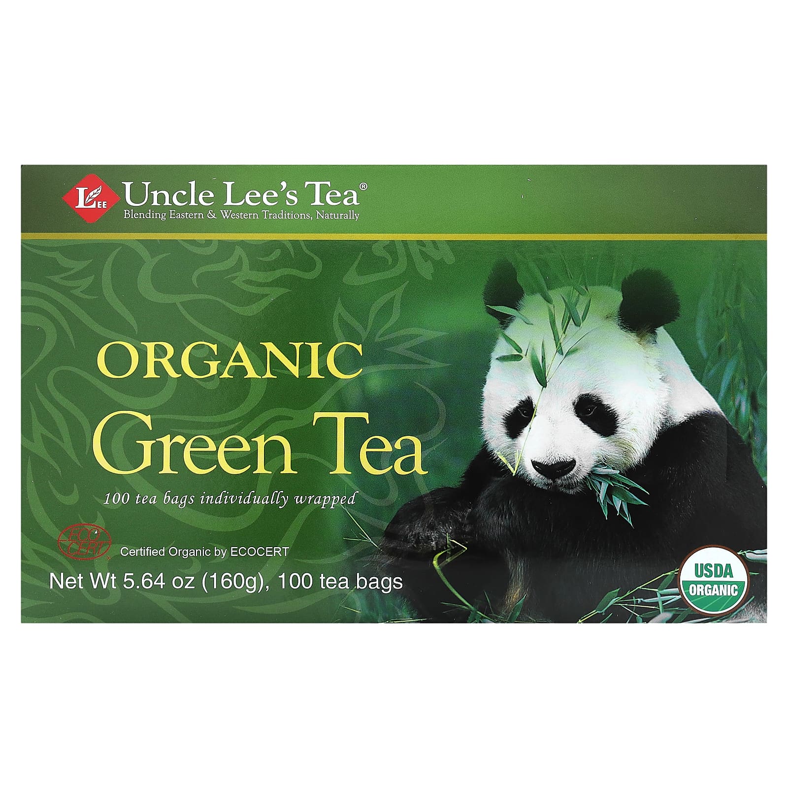 Uncle Lees Teas, Organic Green Tea, 100 UPC 892241000686 | Hilife Vitamins