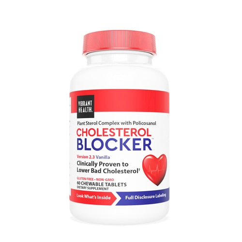 Vibrant Health, Cholesterol Vibrance, 60 Chewable Tablets UPC 074306800206 | HiLife Vitamins