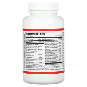 Vibrant Health, Super Natural C, 60 Vegetable Capsules UPC 074306800497 | HiLife Vitamins