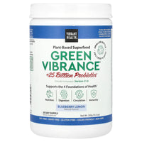 Vibrant Health, Green Vibrance Blueberry Lemon, 292g (10.30 oz) UPC 074306802507 | HiLife Vitamins