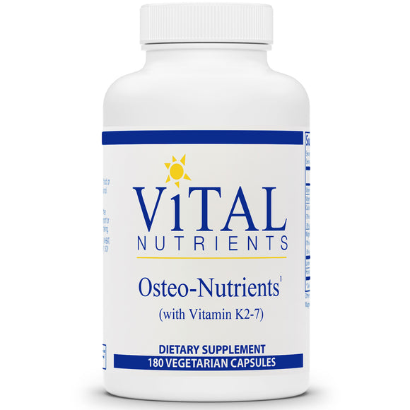 Vital Nutrients, Osteo-Nutrients (w Vit K2-7), 180 VegCaps - 693465310212 | Hilife Vitamins