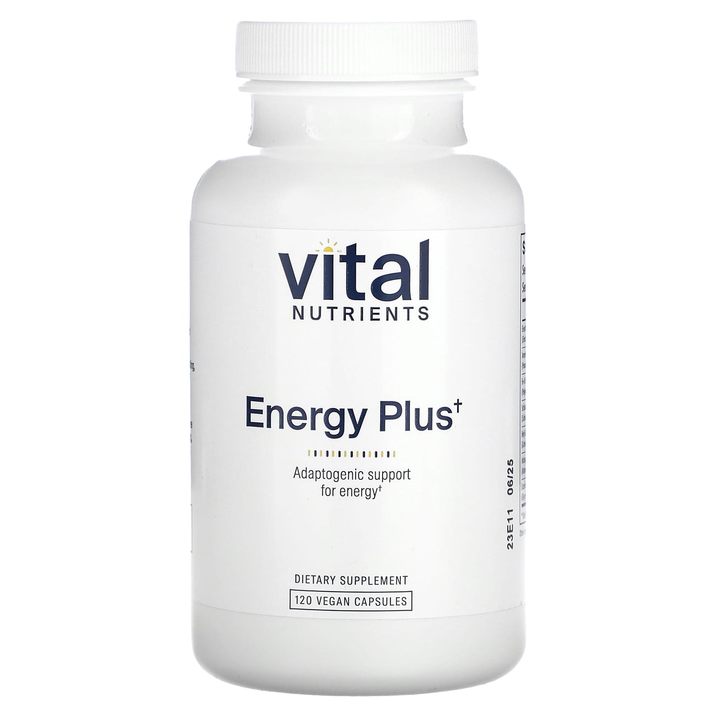 Vital Nutrients, Energy Plus, 120 Capsules UPC 693465209219 | HiLife Vitamins